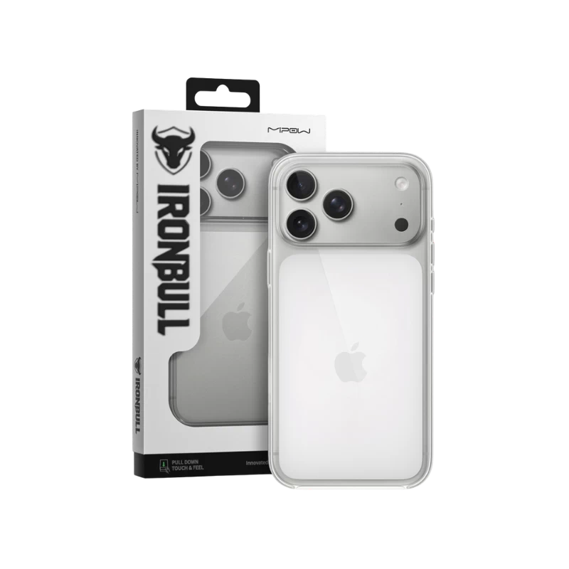 Ốp Lưng iPhone 18 Pro Max /17 Pro Max MIPOW IRONBULL Soft TPU Transparent