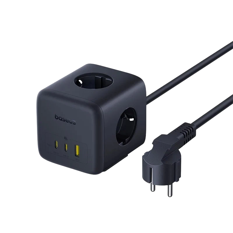 Bộ sạc nhanh Baseus EnerFill FA11 Cube Power Strip 3AC+1U+2C 67W 1.5m EU