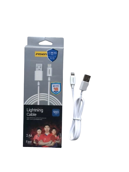 Cáp Pisen Lightning (Fast) to USB 900mm