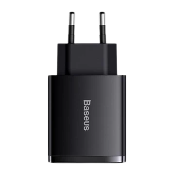 Củ Sạc Nhanh Baseus Compact 30W 3 Cổng 2 X Usb - A + Usb - C - Chính Hãng