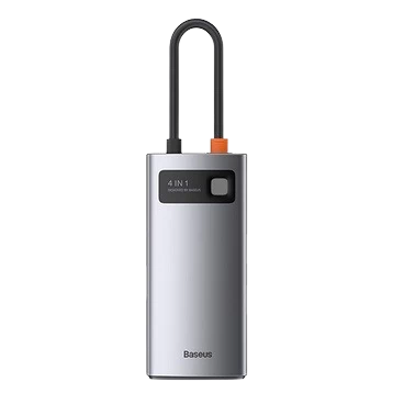 Hub Chuyển Đổi Baseus Metal Gleam Type - C 4 Trong 1 - Chính Hãng