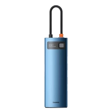 Hub Chuyển Đổi Baseus Metal Gleam Type - C 8 Trong 1 - Chính Hãng