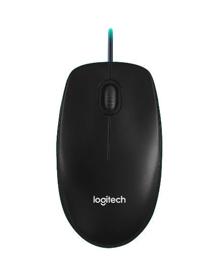 Chuột Có Dây Logitech B100 (910 - 006605) (Usb) - Chính Hãng