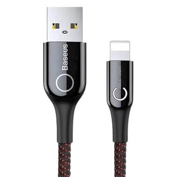 Cáp Usb - A To Lighting Baseus 1M Đèn Led Tự Ngắt - Chính Hãng