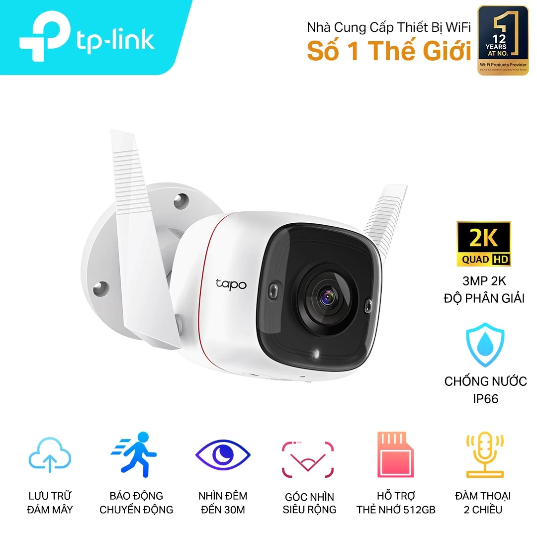 Camera Wifi Tp - Link Tapo C310 3Mp - Chính Hãng