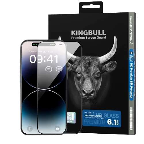 Cường Lực Mipow Kingbull Hd Premium Silk Protector Iphone 15 Pro
