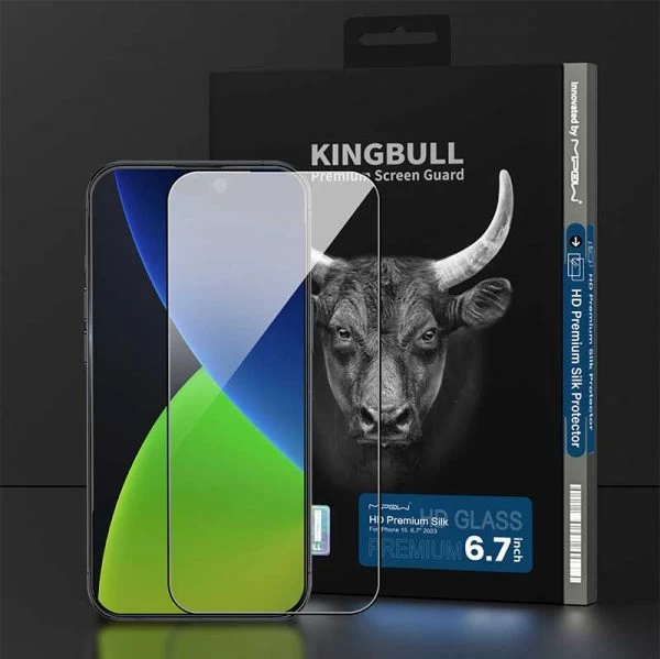 Cường Lực Mipow Kingbull Hd Premium Silk Protector Iphone 15 Pro Max
