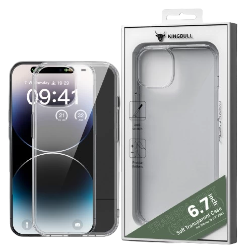 Ốp Lưng Trong Suốt Silicon Tpu Soft Transparent - Iphone 15 Plus