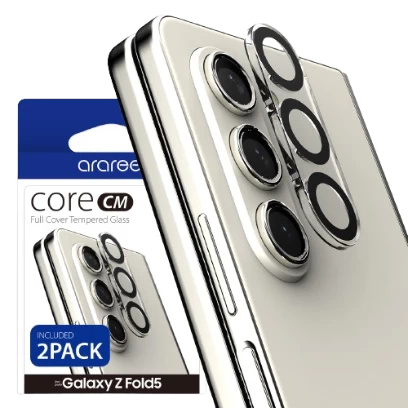 Miếng dán cường lực camera Araree Core Camera - Galaxy Z Fold 5 - Clear (2p