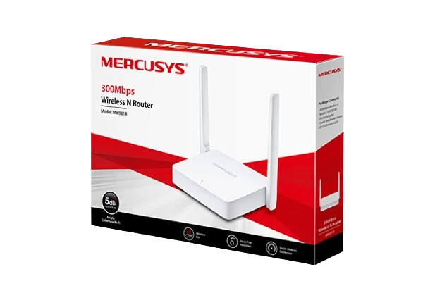 Router Wifi Mercusys Mw301R Chuẩn N Tốc Độ 300Mbps - Chính Hãng