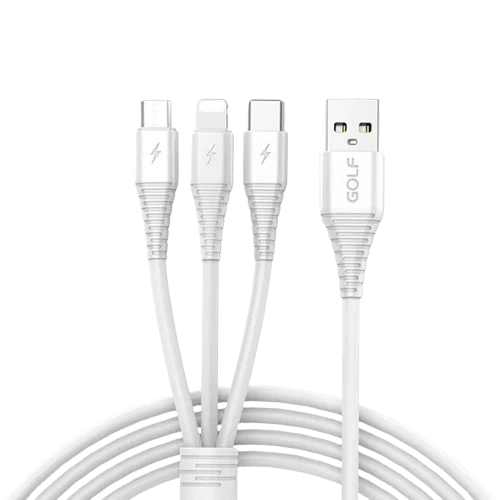 Cáp Golf 3 in 1 sạc nhanh 3A GC-65 1m