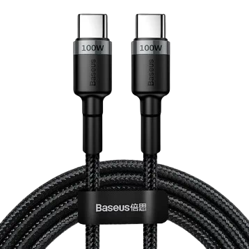 Cáp sạc nhanh Baseus Cafule PD 2.0 100W Type-C to Type-C (20V 5A) 2M