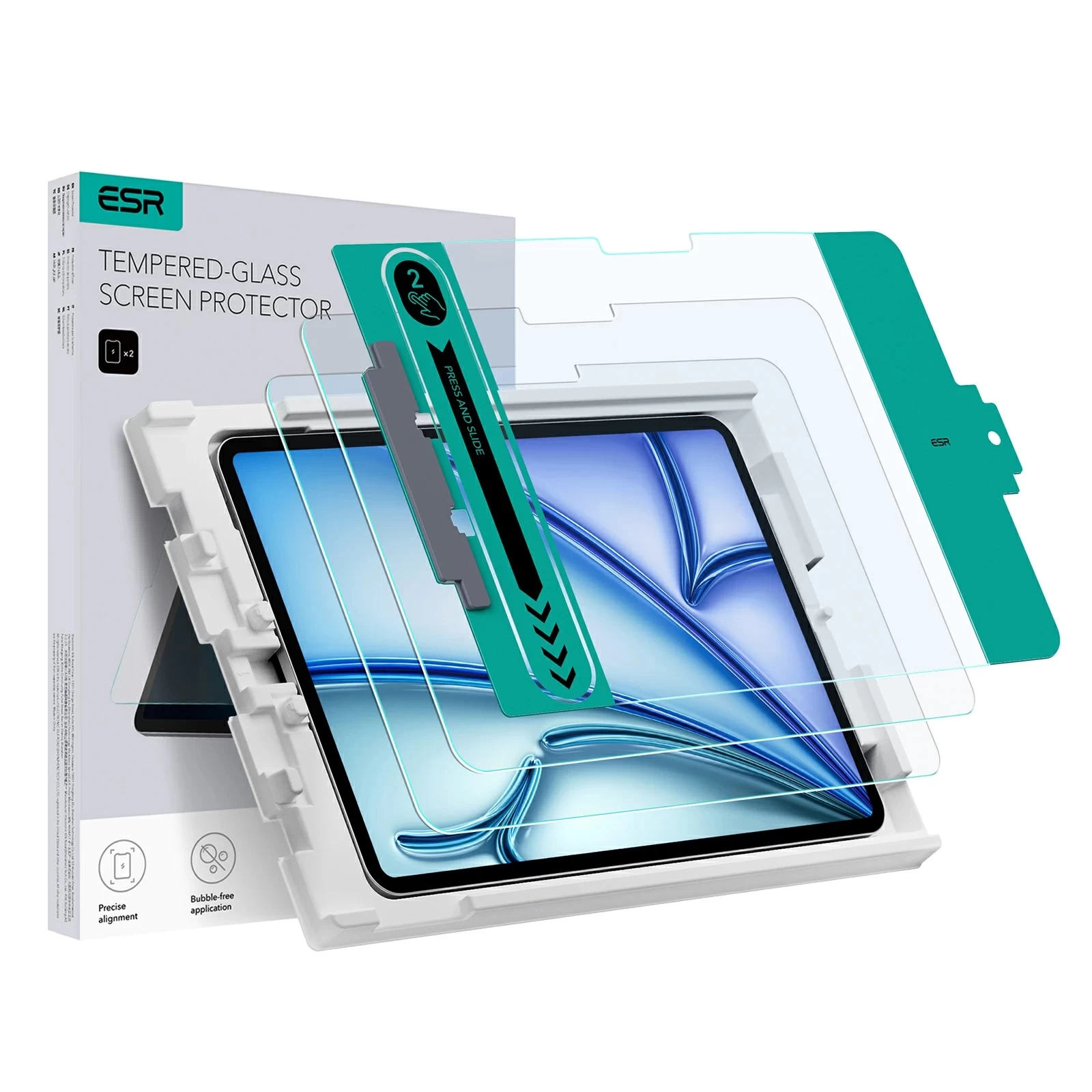 Miếng Dán Cường Lực Dành Cho Ipad Air6 11" 2024 Kèm Khay Dán Esr