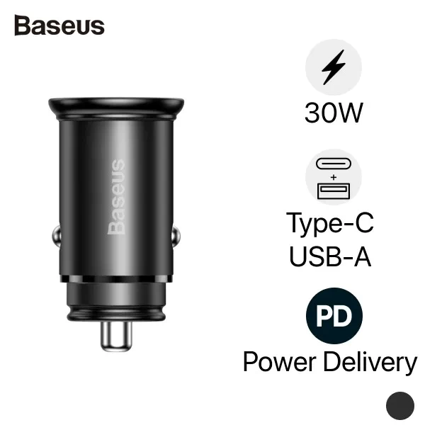 Sạc ô tô Baseus Circular Metal A+C 30W PPS