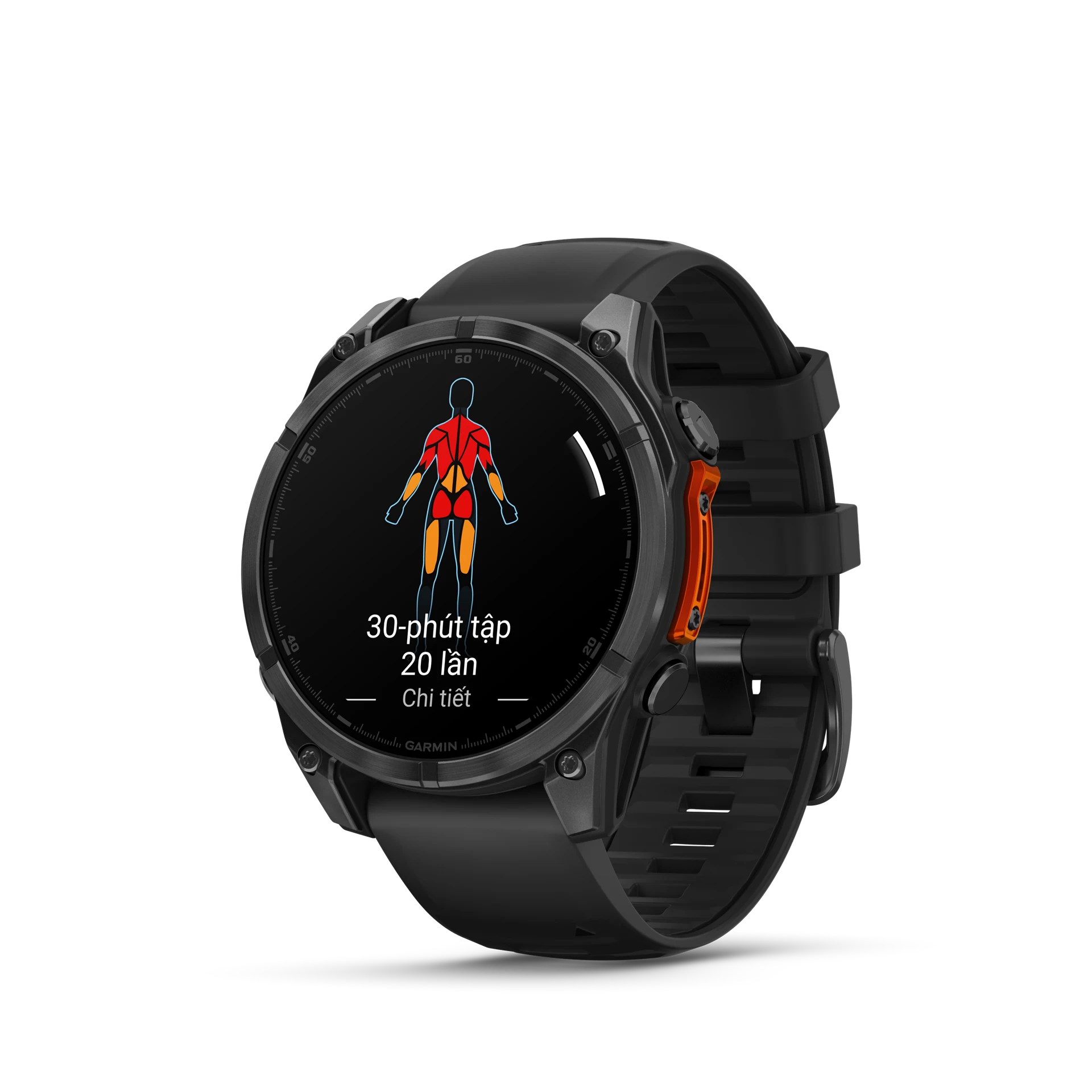 Đồng Hồ Thông Minh Garmin Fenix 8 47Mm Amoled Edition, Glass