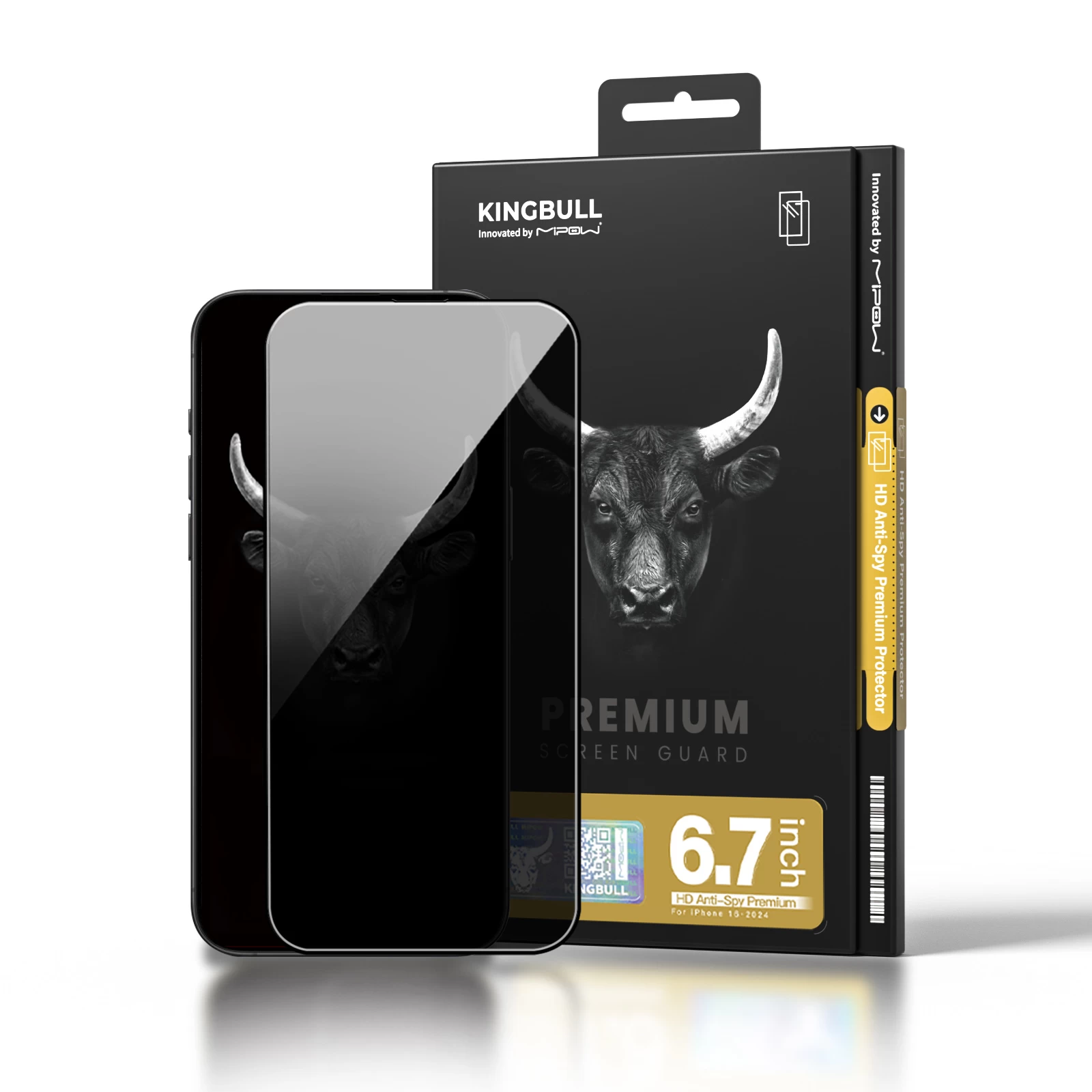 Kính Cường Lực Mipow Kingbull Hd Anti - Spy Premium Silk For Iphone 6.3 Inch 