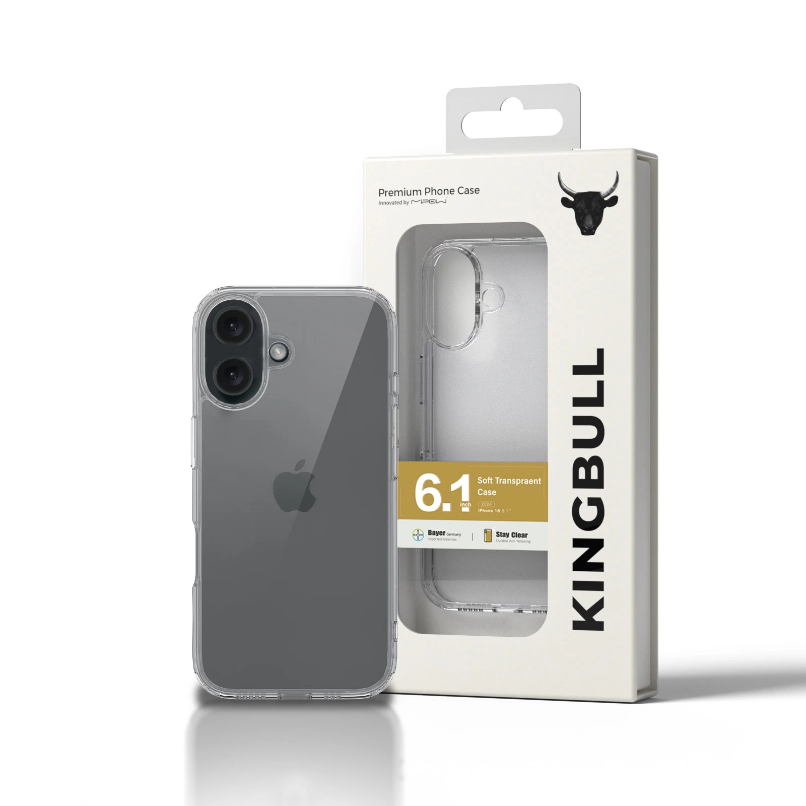 Ốp Lưng Mipow Soft Transparent Case For Iphone 16 6.1 Inch