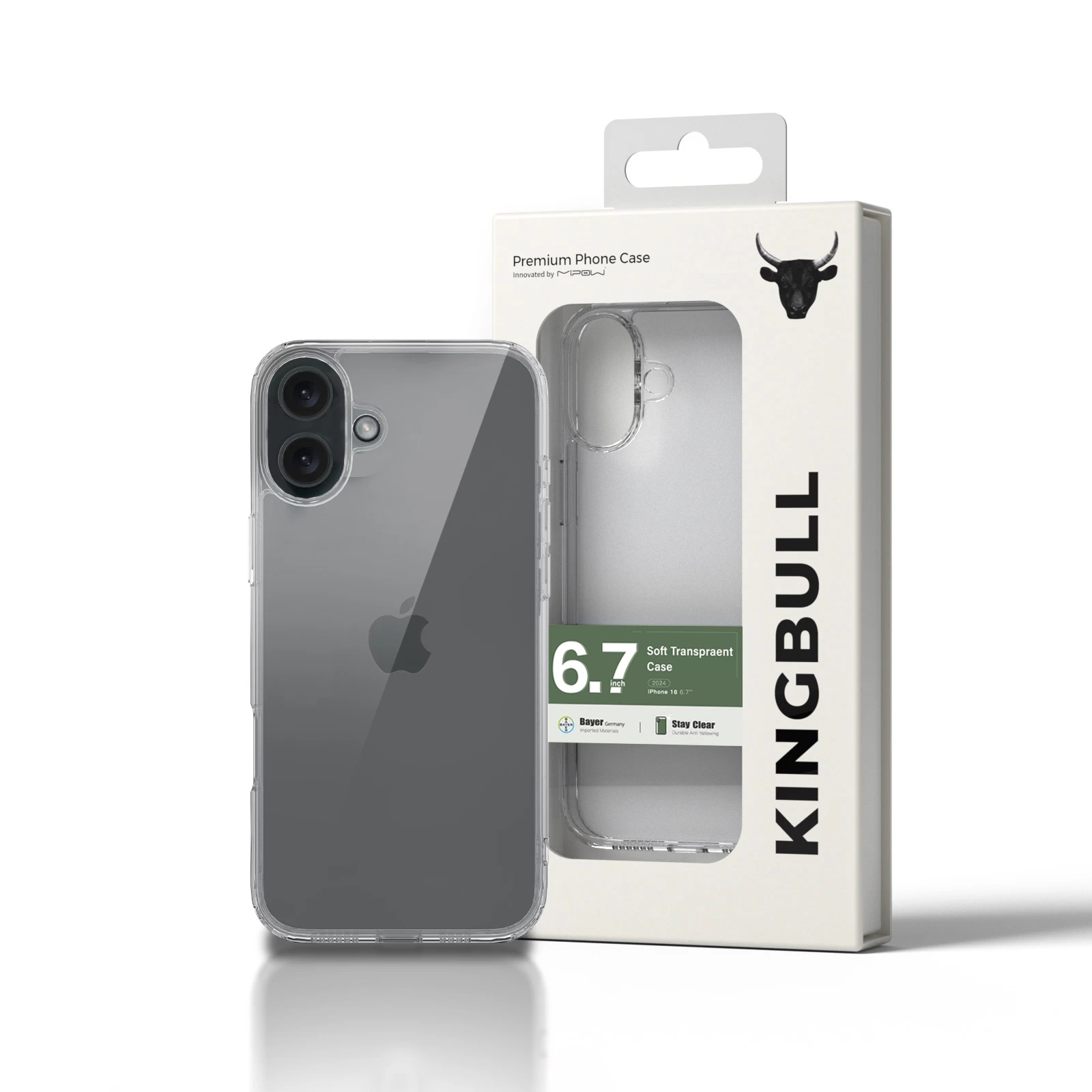 Ốp Lưng Mipow Soft Transparent Case For Iphone 16 Plus 6.7 Inch