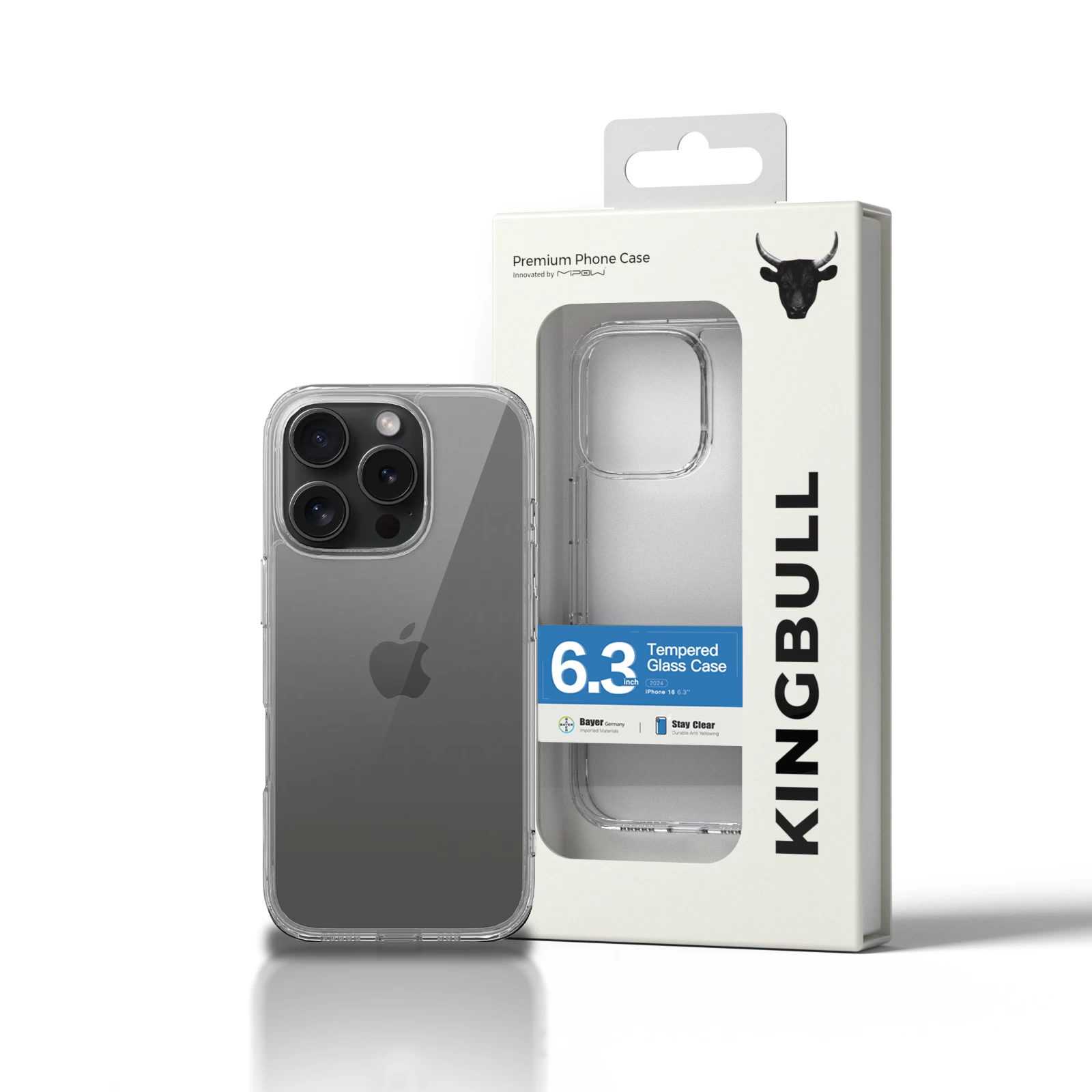 Ốp Lưng Mipow Transparent Case For Iphone 16 Pro 6.3''