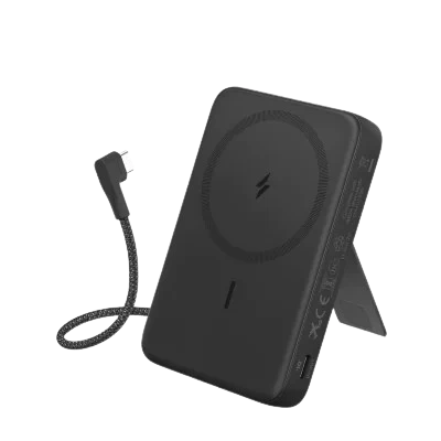 Pin Sạc Dự Phòng Magnetic Anker Zolo 1C 10000Mah 15W Tích Hợp Cáp Type - C