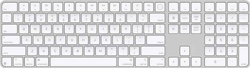 Bàn Phím Apple Magic Keyboard 2024 Với Touch Id Và Phím Số