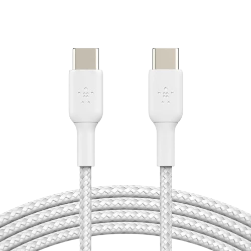 Cáp sạc nhanh USB Type C - C BOOST↑CHARGE™ Belkin 60W vỏ dù 1M - Chính Hãng