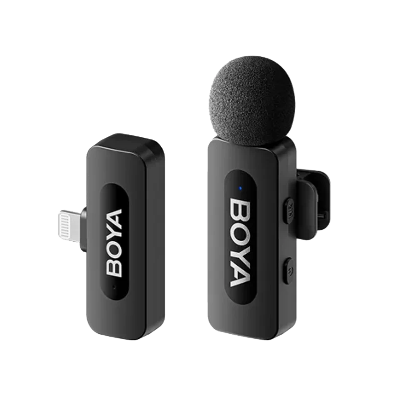 Microphone Thu Âm Không Dây Boya By - V1 V2.0 (Lightning, 1Mic)