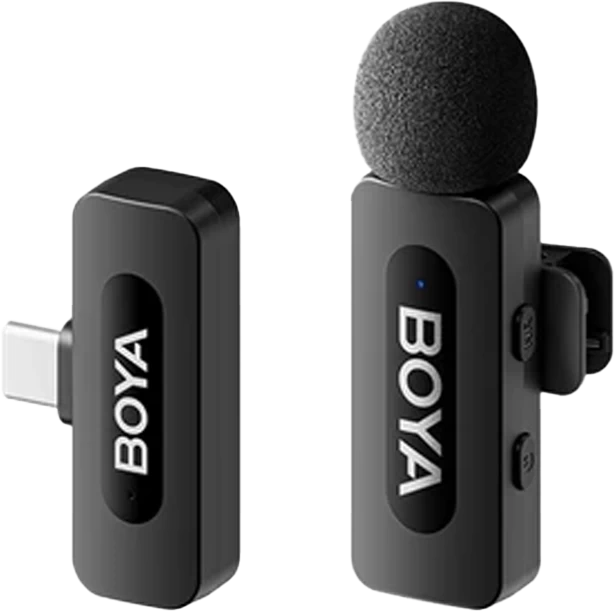 Microphone Thu Âm Không Dây Boya By - V10 V2.0 (Typec, 1 Mic)