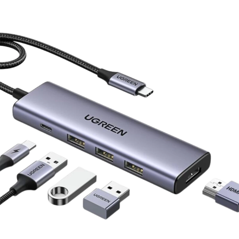 Cổng Chuyển Đổi Ugreen Usb - C 5 - In - 1 15596 Cm511