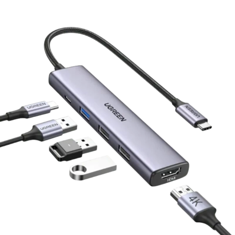 Cổng Chuyển Đổi Ugreen Usb C Hub 5 In 1 15495 Cm478