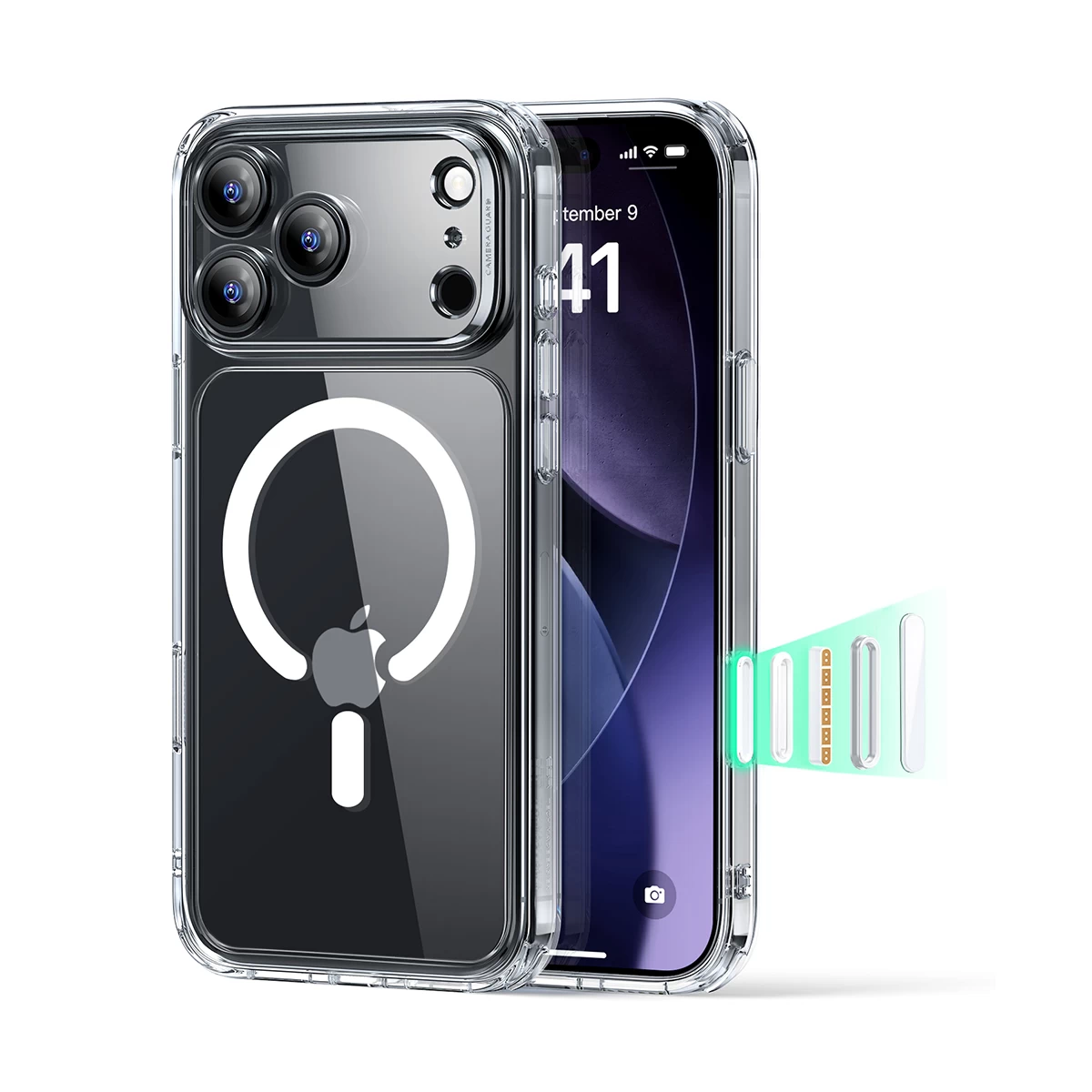Ốp lưng ESR Snap Classic Hybrid Case HaloLock cho iPhone 17 Pro Max 1A864