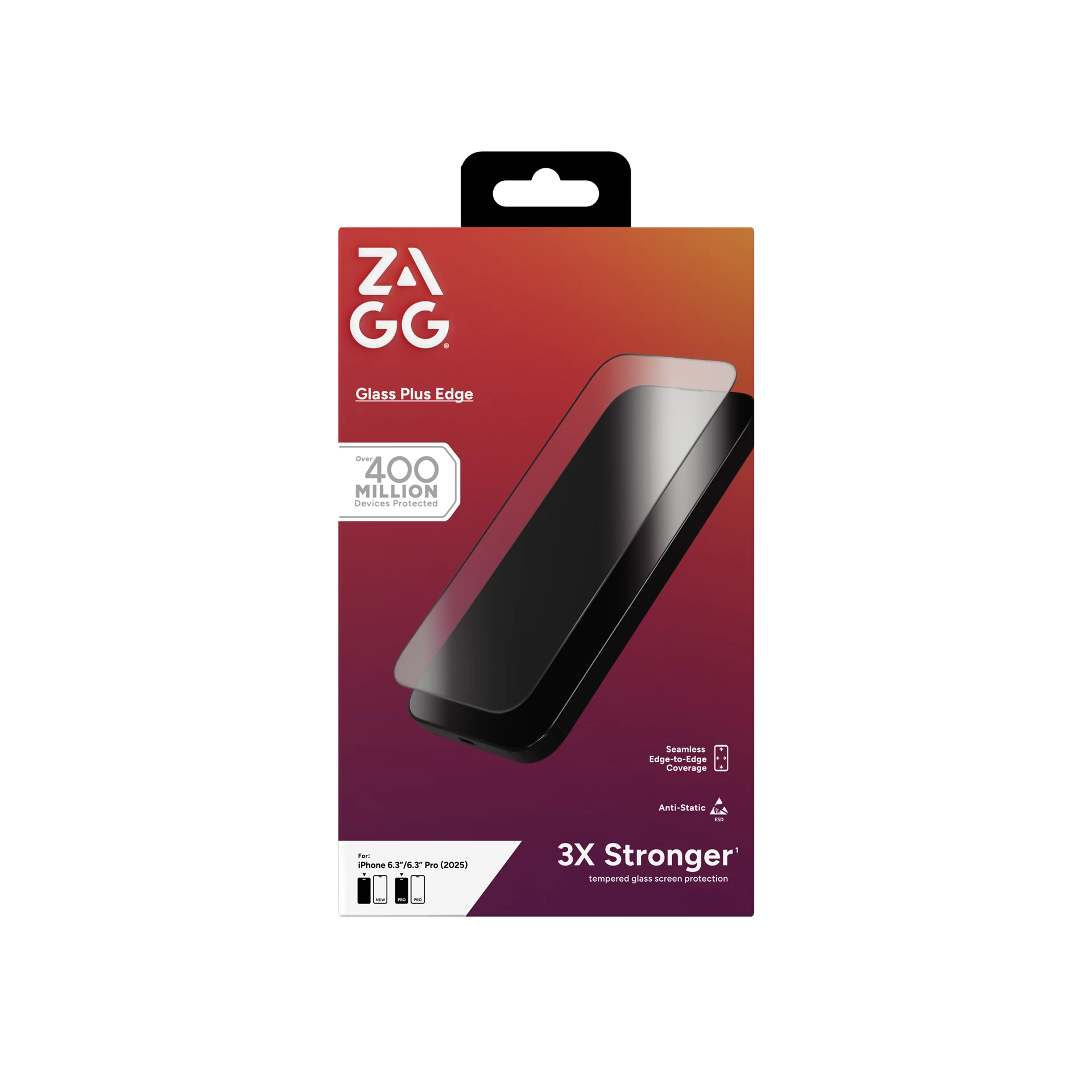 Dán cường lực ZAGG Plus Edge WT iPhone 17 / 17 Pro - 100120393