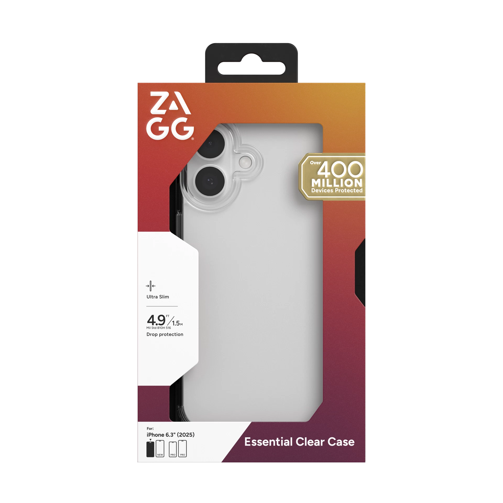 Ốp lưng ZAGG ESNTL Clear iPhone 17 - 702320200