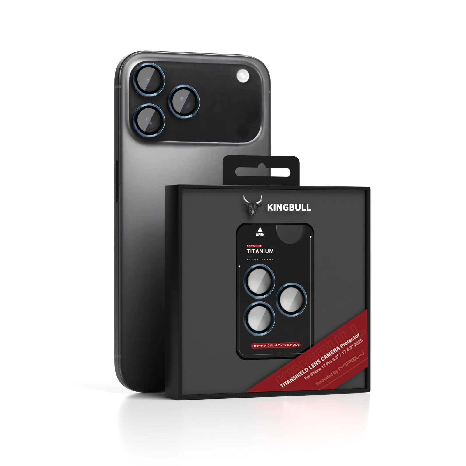 Lens Camera Mipow Kingbull Titanshield iPhone 17 Pro 6.3\'\' / 17 Pro Max 6.9
