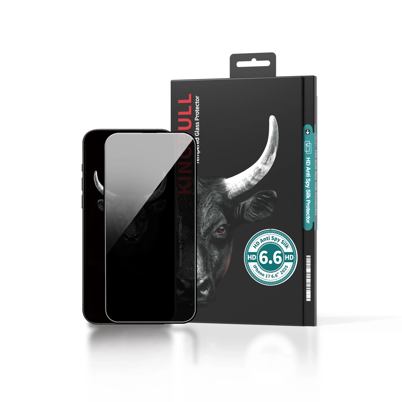 Dán Cường Lực Chống Nhìn Trộm Mipow Kingbull HD Anti-Spy iPhone 17 Air