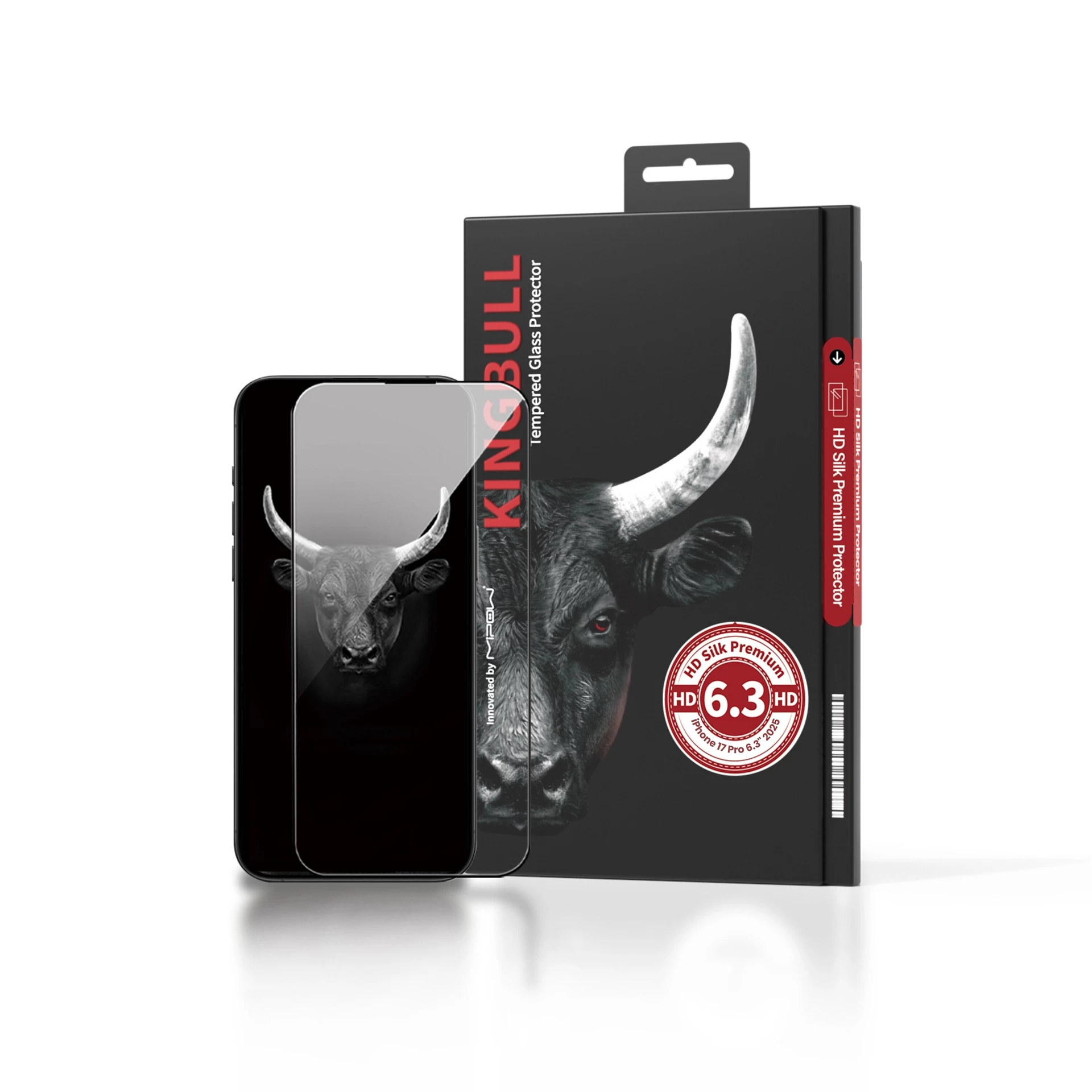 Dán Cường Lực Trong Suốt Mipow Kingbull HD Silk Premium iPhone 17 Pro