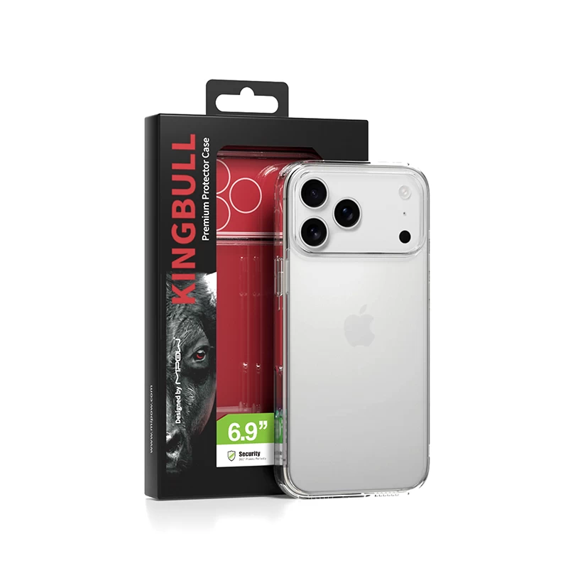 Ốp Lưng Mipow Kingbull Tempered Glass Transparent iPhone 17 Pro Max