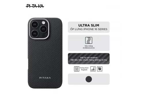 Ốp lưng PITAKA Ultra-Slim iPhone 16 Pro Max