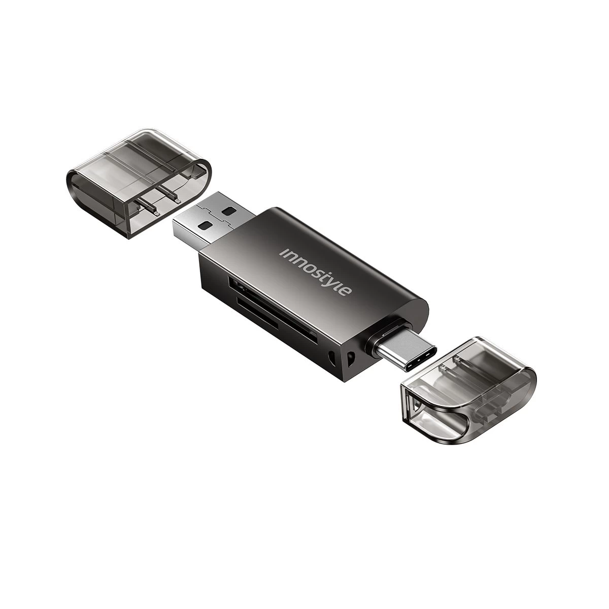 Cổng chuyển OTG Innostyle NexaLink USB-C & USB-A to SD/TF Card Reader CAST3