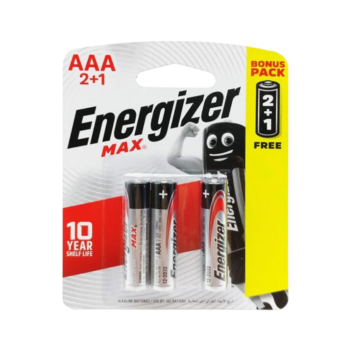 Pin tiểu Energizer MAX AAA E92 BP2+1 3 viên (Kiềm)