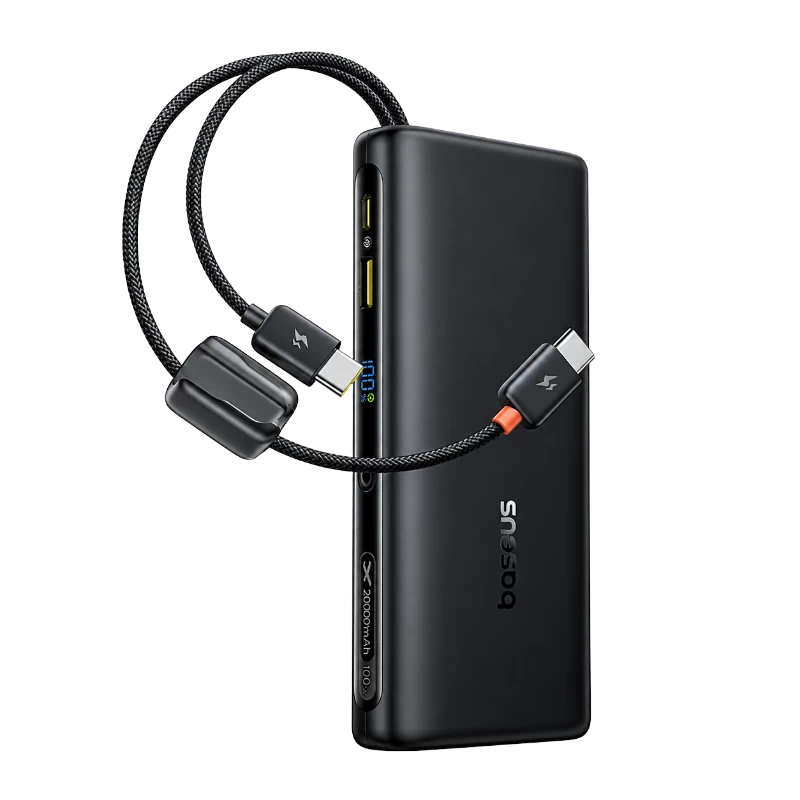 Sạc dự phòng Baseus EnerFill FC41 kèm 2 cáp USB-C 25000mAh 145W