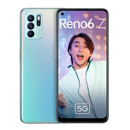OPPO Reno6 Z 5G - Chính Hãng Bạc Ánh Xanh