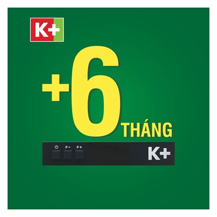 (ngừng) Trọn bộ thiết bị K+ DTH - Gói Trọn Vẹn 3 tháng Black-6 tháng