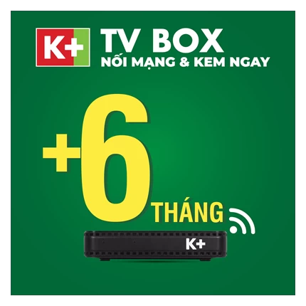 (ngừng) Trọn bộ thiết bị K+ TV Box - Gói Trọn Vẹn 3 tháng Black-6 tháng