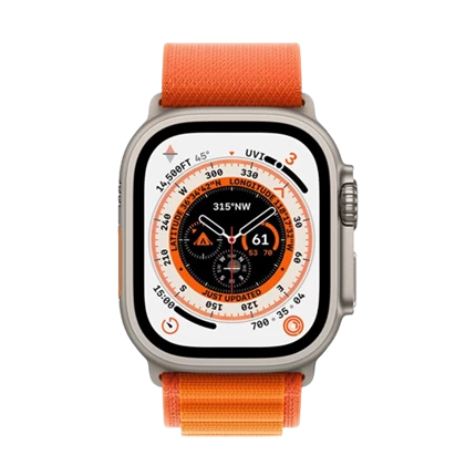 Apple Watch Ultra - GPS + LTE, 49mm - Vỏ Titan Dây Quấn Alpine Trung Bình Orange