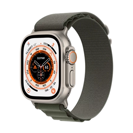 Apple Watch Ultra - GPS + LTE, 49mm - Vỏ Titan Dây Quấn Alpine Trung Bình Green