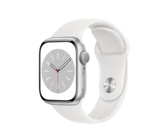 Apple Watch Series 8 - GPS + Cellular, 41mm - Viền Nhôm Dây Cao Su Silver