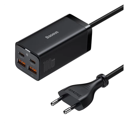 Củ sạc nhanh Baseus Gan3 Pro Desktop 2C + 2U 100W - Chính hãng Màu Đen