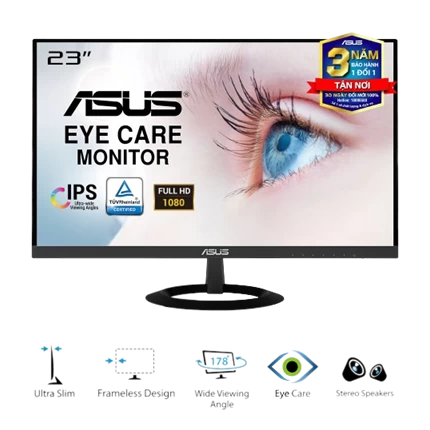 Màn hình ASUS VZ239HR - Chính hãng Màu Đen