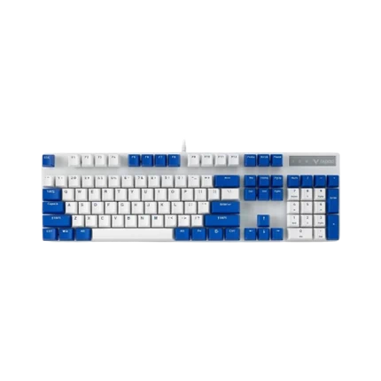 Bàn phím cơ Gaming Rapoo V500 Pro (Trắng Xanh/Blue Switch) - Chính hãng